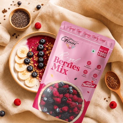 Ginni Royal Berries Mix – 100% Natural Premium Dried Berries & Fruit Blend
