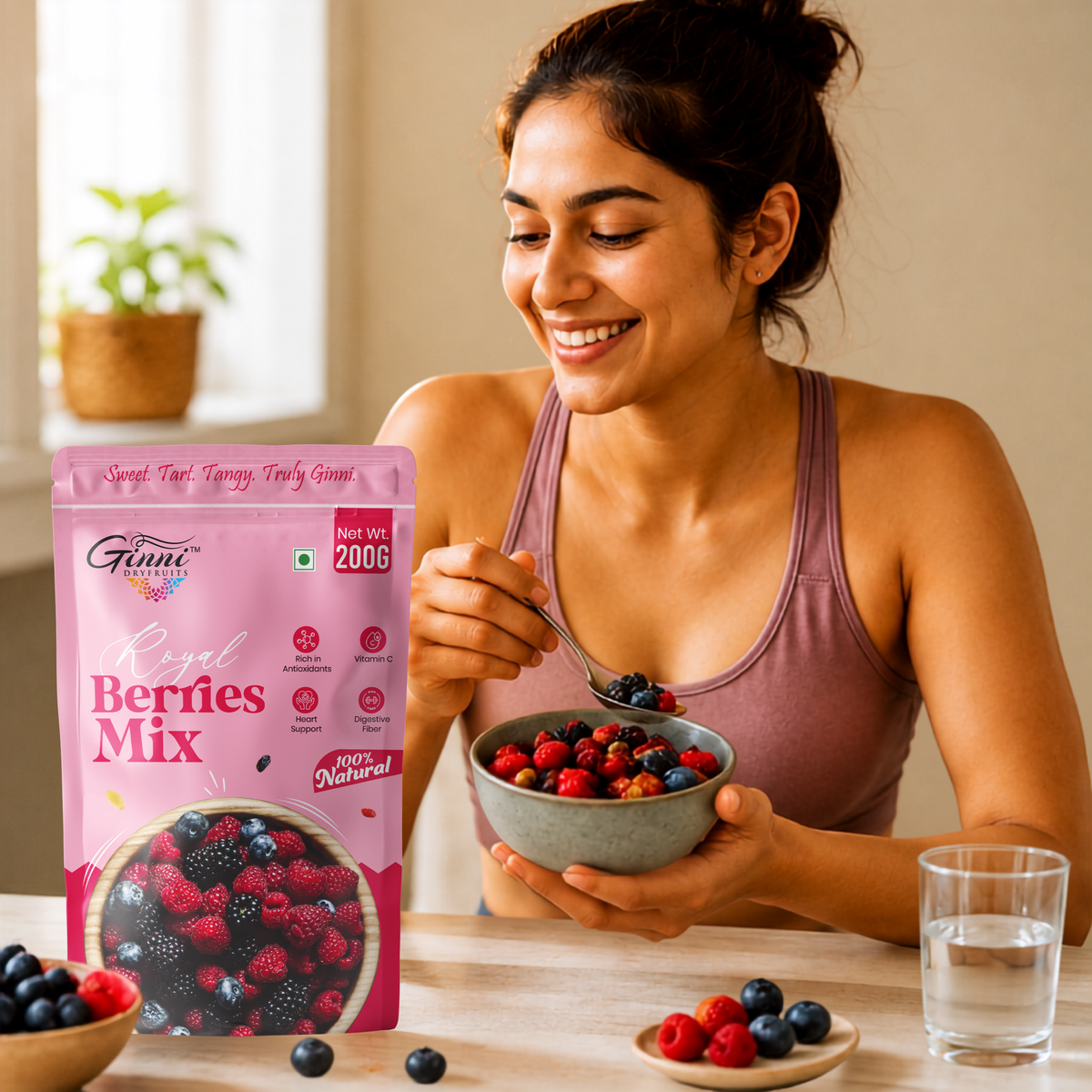 Ginni Royal Berries Mix – 100% Natural Premium Dried Berries & Fruit Blend