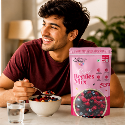 Ginni Royal Berries Mix – 100% Natural Premium Dried Berries & Fruit Blend