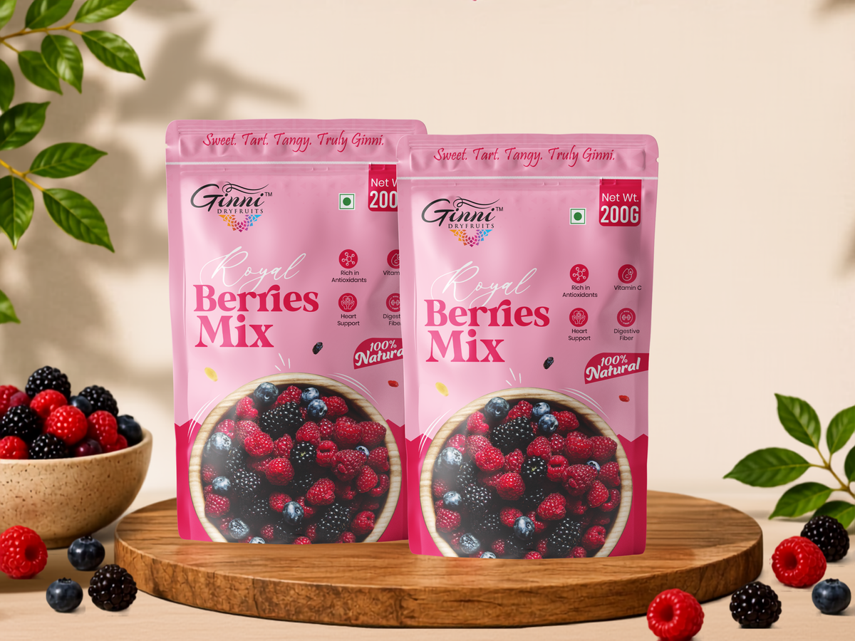 Ginni Royal Berries Mix – 100% Natural Premium Dried Berries & Fruit Blend