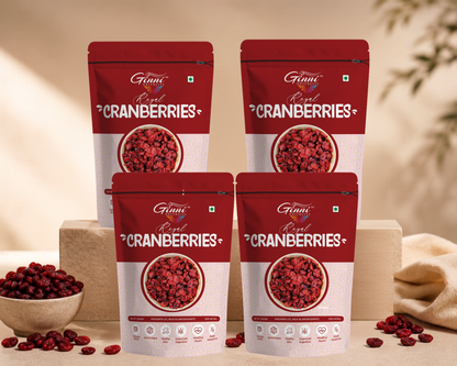 Ginni Royal Dried Cranberries – 100% Natural, Sweet & Tangy Slice Cranberries