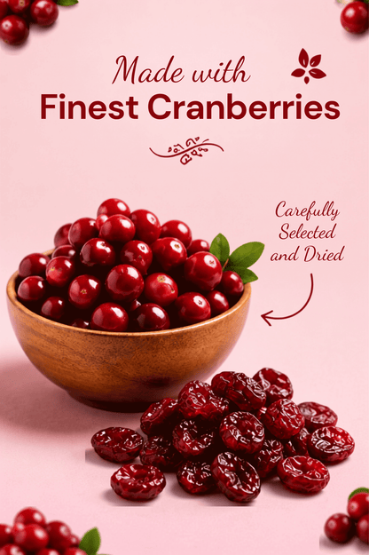 Ginni Royal Dried Cranberries – 100% Natural, Sweet & Tangy Slice Cranberries